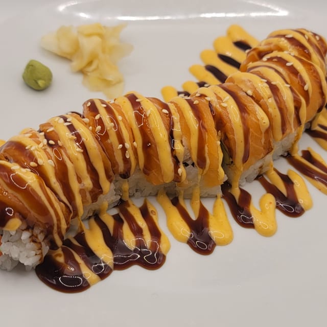 Pink Dragon Roll.